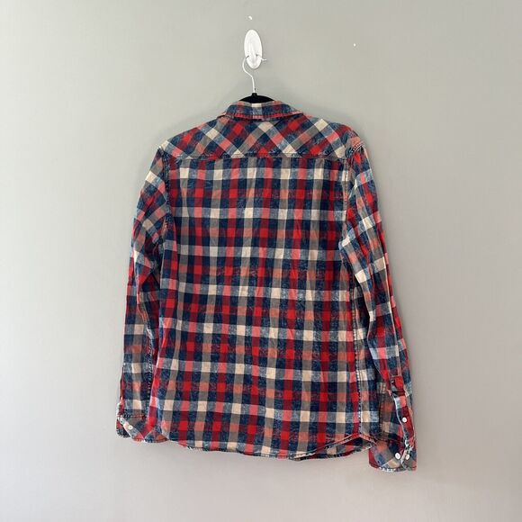 Zip Code 1992 Plaid Button Up Shirt Long Sleeve Medium Size Medium - Picture 2 of 4